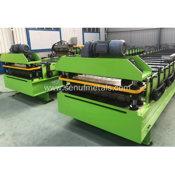 Corrugated floor decking roof sheet forming machine